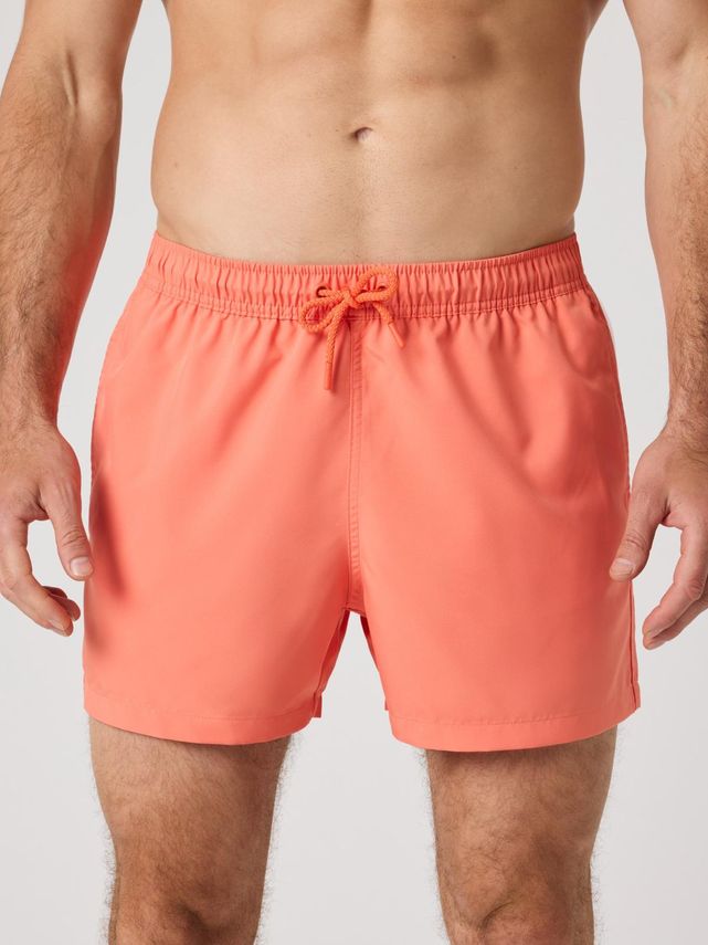 Borg Solid Swim Shorts  Egret