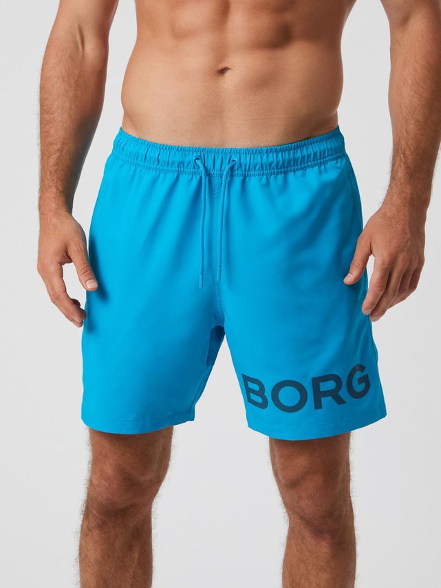 Borg Swim Shorts  Bone White