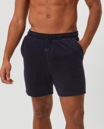 Borg Toweling Pool Shorts  Egret