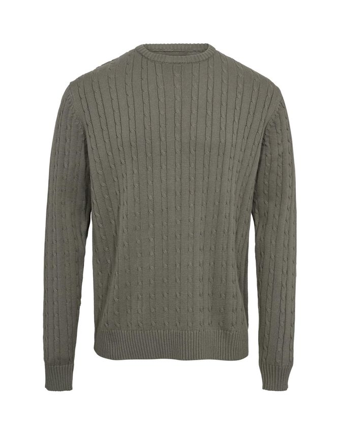 Cable -neck Knit Regular Fit