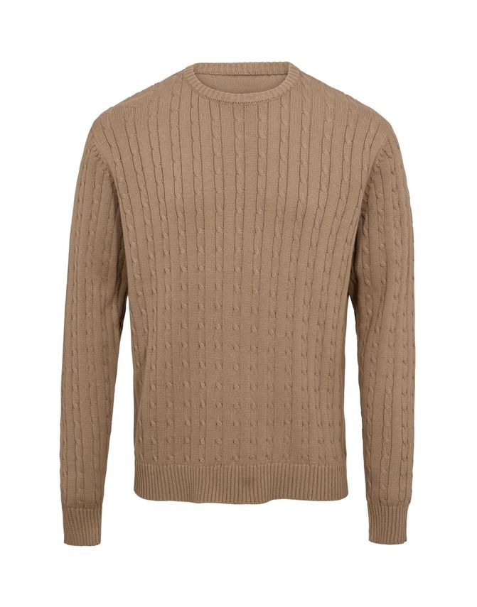 Cable -neck Knit Regular Fit