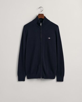 Casual Cotton Zip Cardigan
