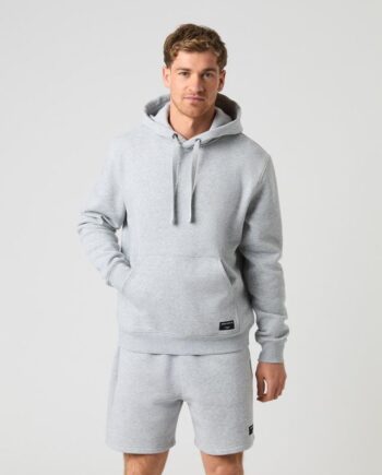 Centre Hoodie  Light Grey Melange