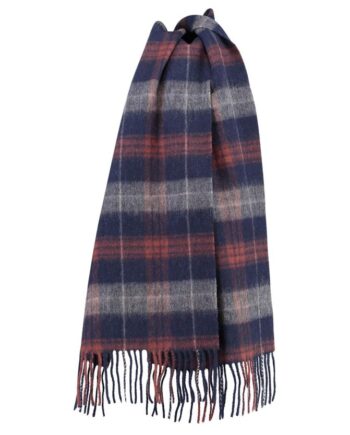 Checked Wool Scarf