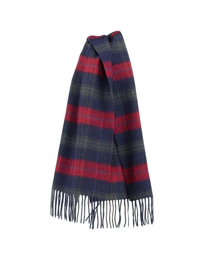 Checked Wool Scarf