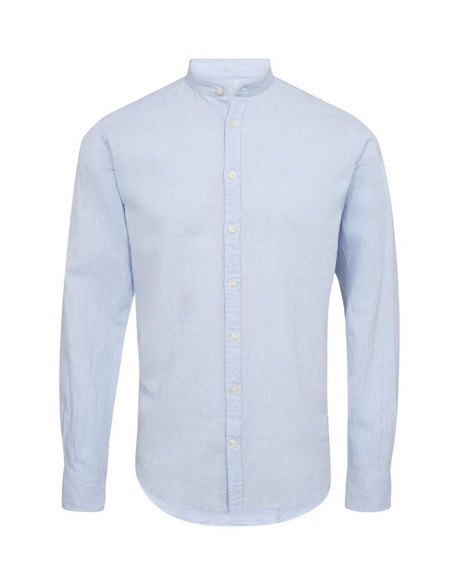 China Collar Linen Shirt