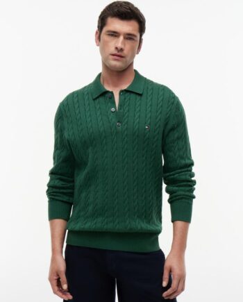 Classic Cotton Cable Ls Polo