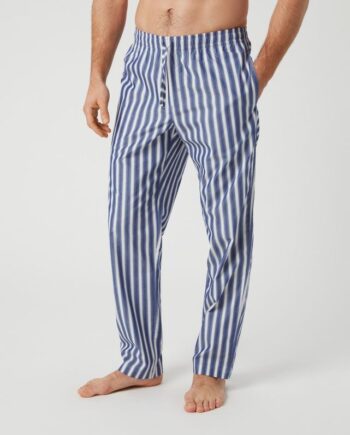 Core Woven Pyjama Pants  Bb Blue Poplin Stripe