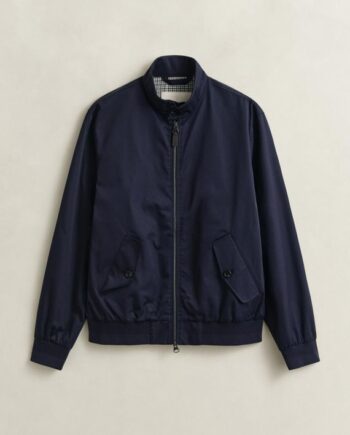 Cotton Blend Harrington Jacket