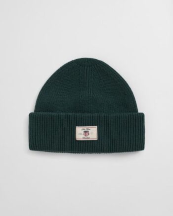 Cotton Blend Ribbed Beanie