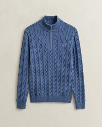Cotton Cable Half Zip
