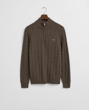 Cotton Cable Half Zip