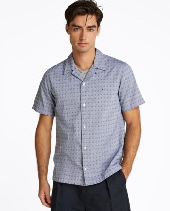 Cotton Linen Dobby Ss Rf Shirt
