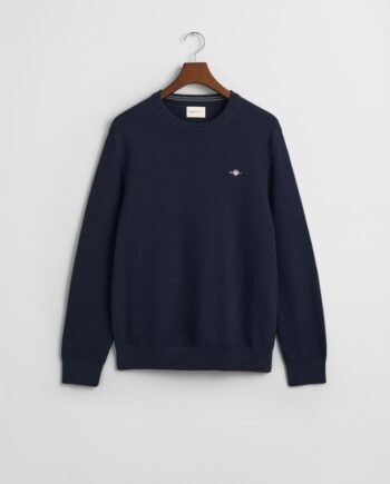 Cotton Micro Textured  -neck
