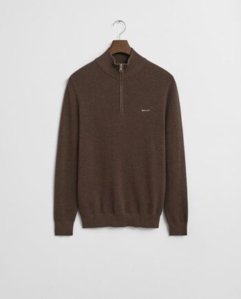 Cotton Pique Halfzip