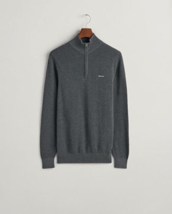 Cotton Pique Halfzip
