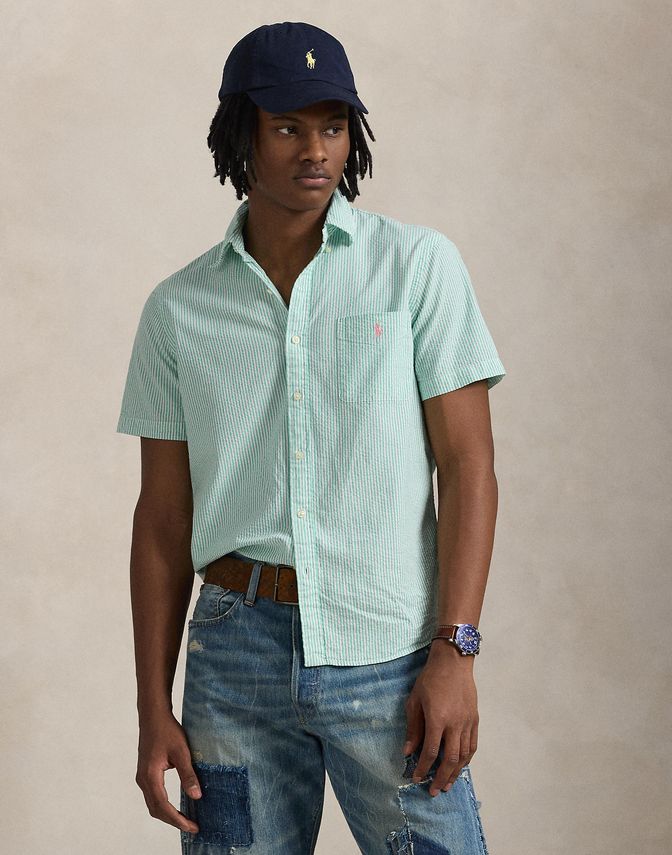 Custom Fit Seersucker Shirt