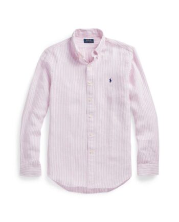 Custom Fit Striped Linen Shirt