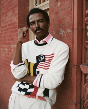 Flag Intarsia Cotton  -neck