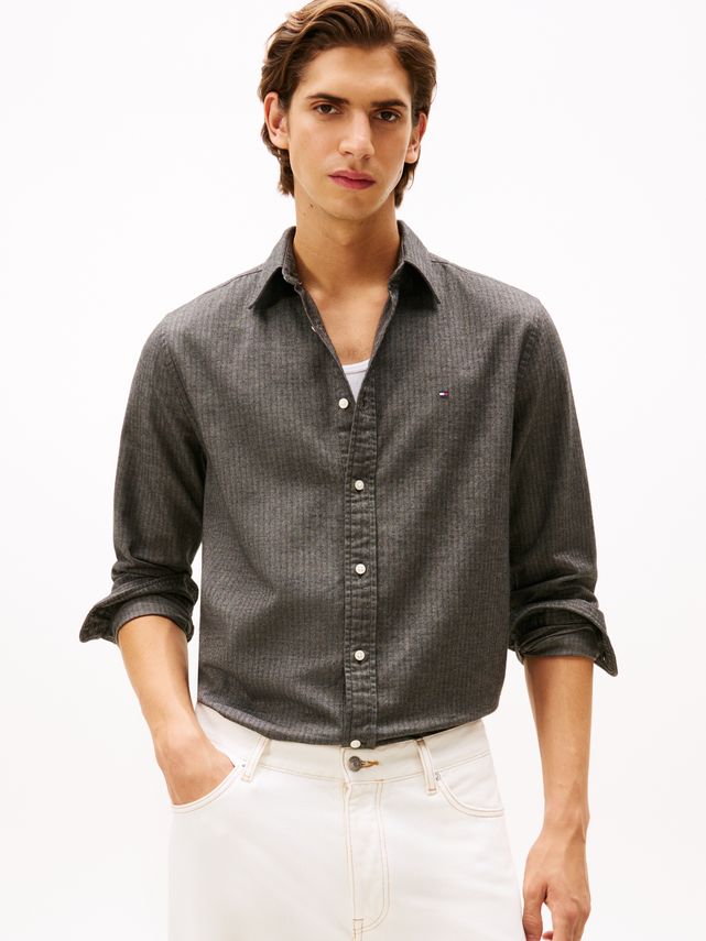 Flannel Herringbone Shirt