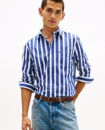 Flex Poplin Bold Stripe Shirt