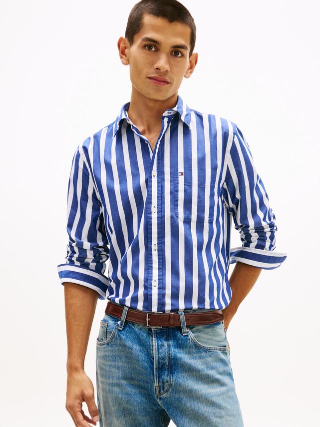 Flex Poplin Bold Stripe Shirt