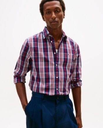 Flex Poplin Medium Check Shirt