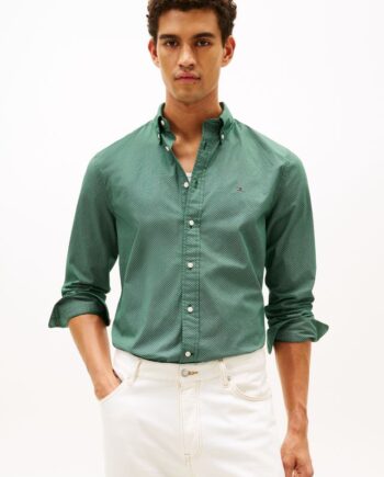 Flex Poplin Micro Rf Print Shirt