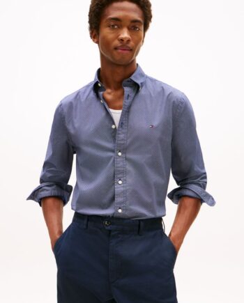 Flex Poplin Micro Rf Print Shirt