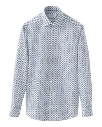 Geometric Signature Twill Shirt