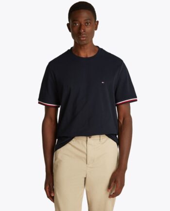 Global Stripe Cuff Tee