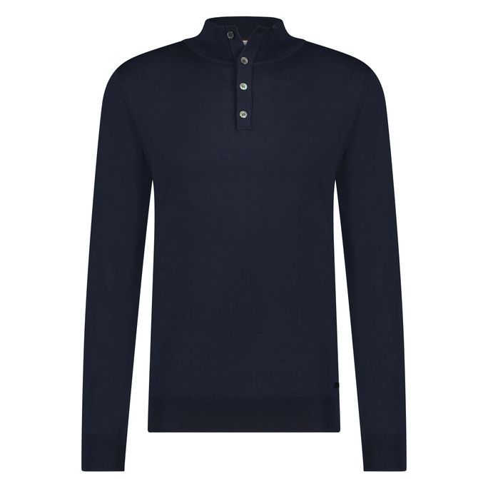Gus Buttoned Polo Merino