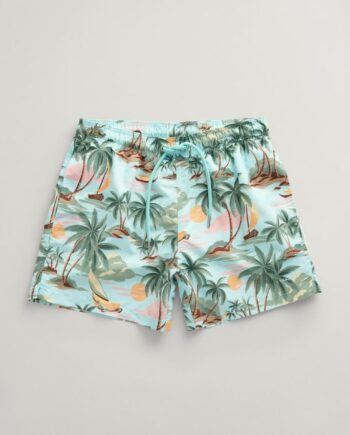 Hawaii Print Swim Shorts