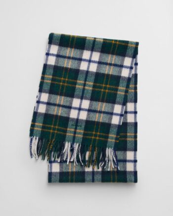 Herringbone Check Wool Woven Scarf