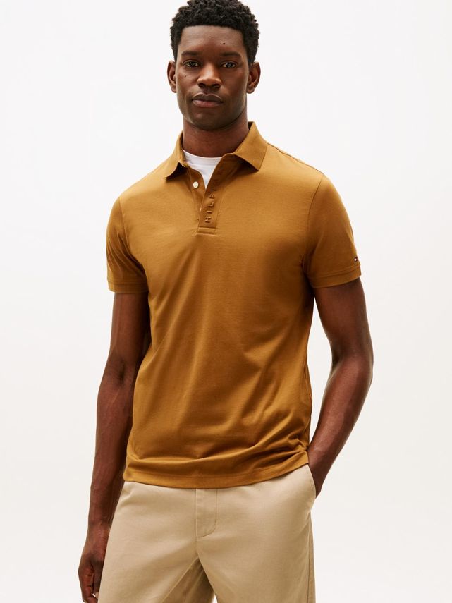 Hidden Placket Detail Reg Polo
