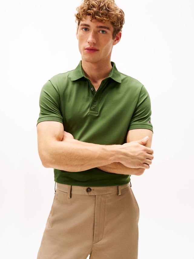 Hidden Placket Detail Reg Polo