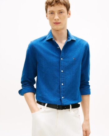 Indigo Seersucker Shirt
