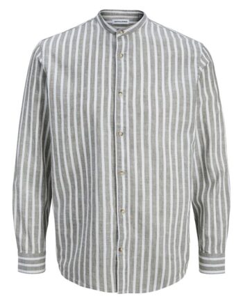 Jjesummer Linen Blend Band Shirt