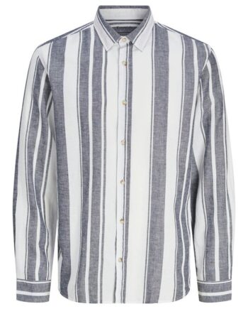 Jjesummer Linen Blend Shirt Ls Sn