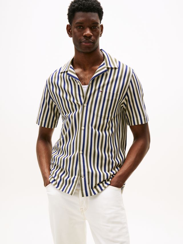 1985 Knitted Stripe Ss Shirt