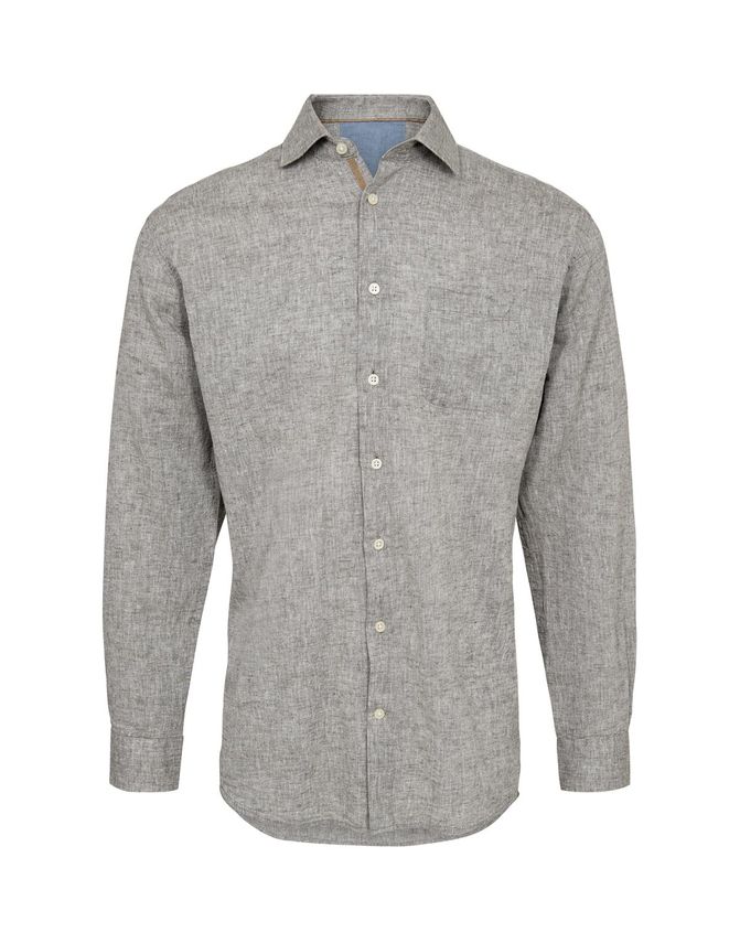 Regular Fit Linen Look