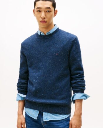Lambswool Blend Donegal Crew