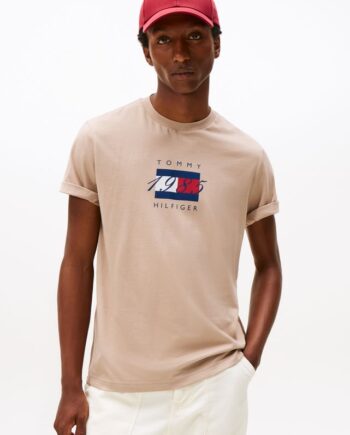 Linear Flag Graphic Tee