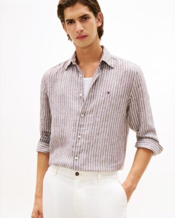 Linen Bengal Stripe Rf Shirt