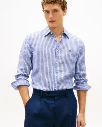 Linen Bengal Stripe Rf Shirt