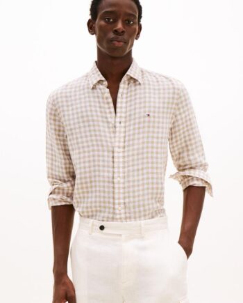 Linen Essential Gingham Rf Shirt