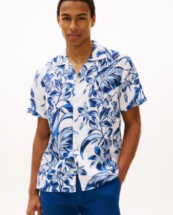 Linen Floral Aop Ss Rf