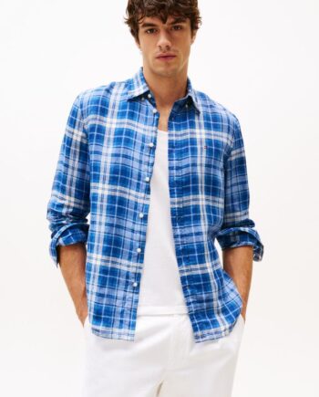 Linen Medium Check Rf Shirt