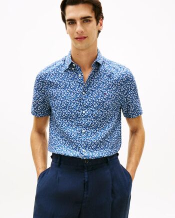 Linen Tropical Prt Ss Rf Shirt