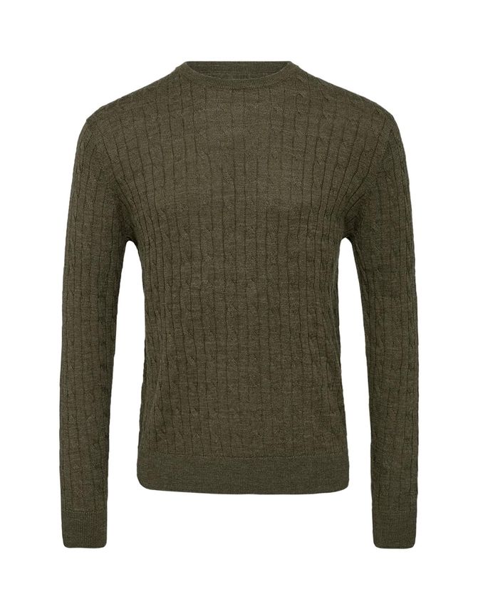 Mens Merino -neck Modern Fit